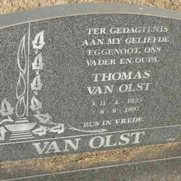 OLST Thomas, van 1925-1997