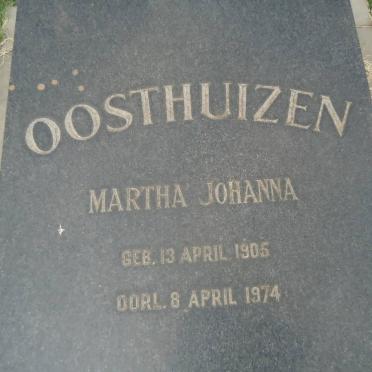 OOSTHUIZEN Martha Johanna 1905-1974