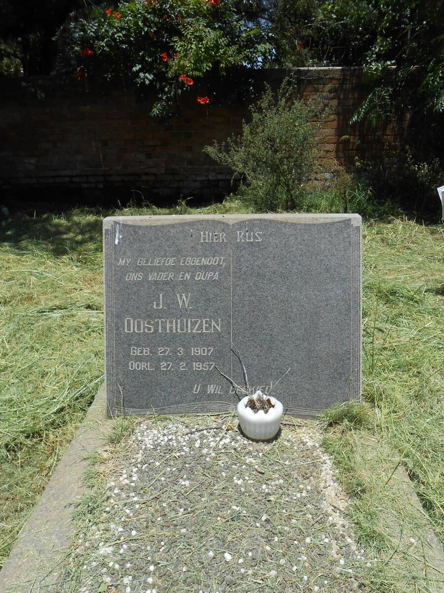 OOSTHUIZEN J.W.  1907-1957