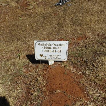 OWENKOSI Mathebula 2008-2010