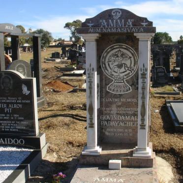 PADAYACHEE Govindamal 1926-2006