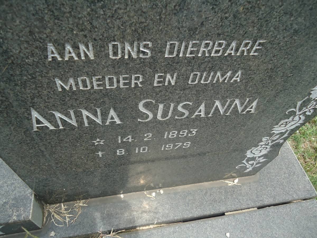 PASSEY Anna Susanna 1893-1979
