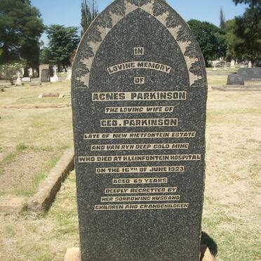 PARKINSON Agnes -1923