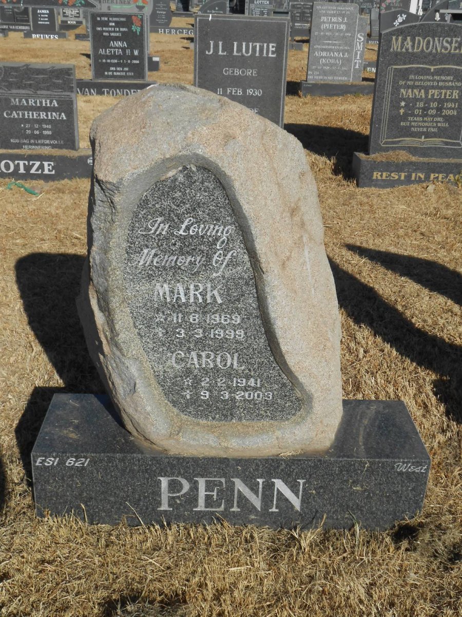 PENN Carol 1941-2003 :: PENN Mark 1969-1999