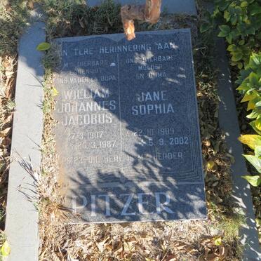 PITZER William Johannes Jacobus 1907-1987 &amp; Jane Sophia 1909-2000