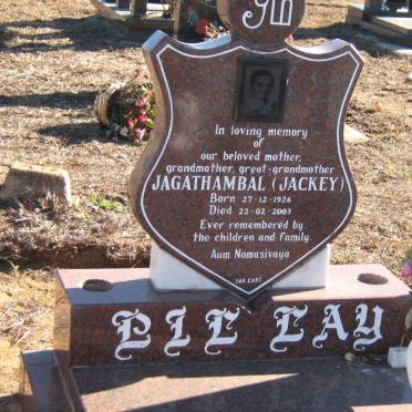 PILLAY S. Sidney 1922-1992 &amp; Jagathambal 1926-2003 :: PILLAY Dayalan -1987