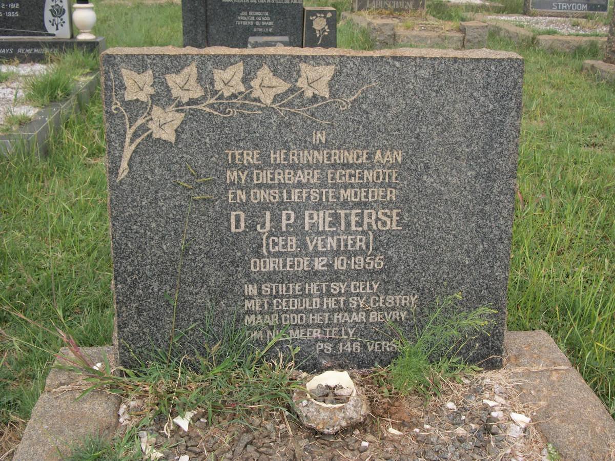 PIETERSE D.J.P. nee VENTER -1955