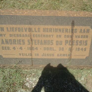 PLESSIS Andries Stefanus, du 1904-1945