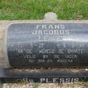 PLESSIS Frans Jacobus Lewis, du 1922-1983