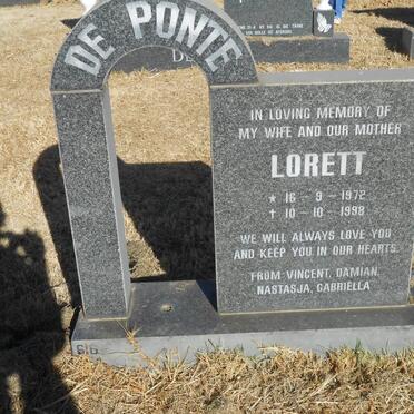 PONTE Lorett, de 1972-1998