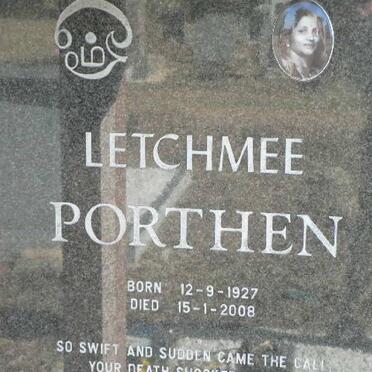 PORTHEN Letchmee 1927-2008