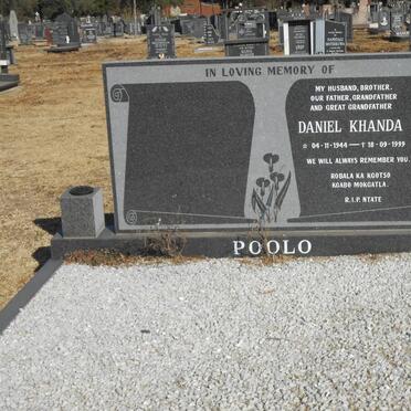 POOLO Daniel Khanda 1944-1999