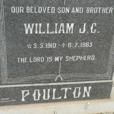 POULTON William J.C. 1879-1946 &amp; Edith W. 1890-1972 :: Lionel 1914-1967 :: David 1920-1971 &amp; Sadie 1912-1973