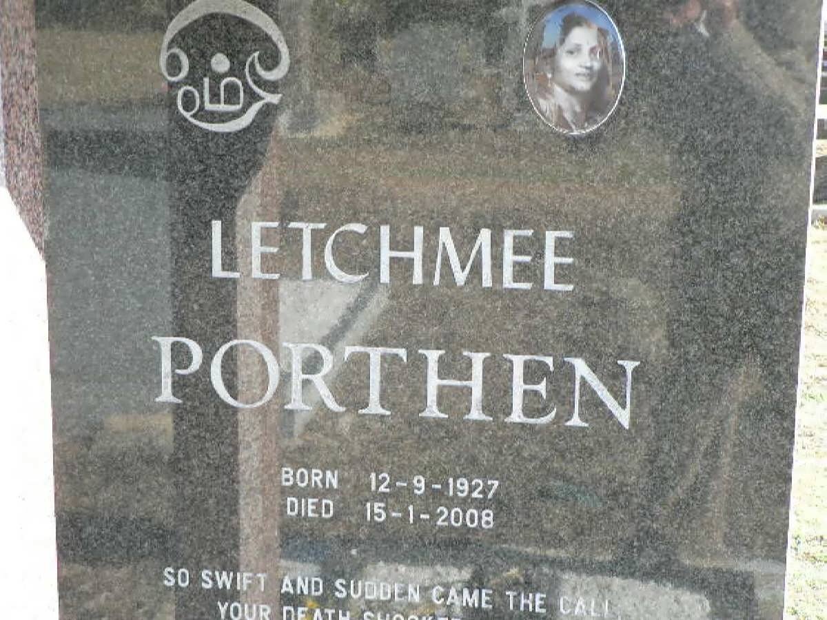 PORTHEN Letchmee 1927-2008