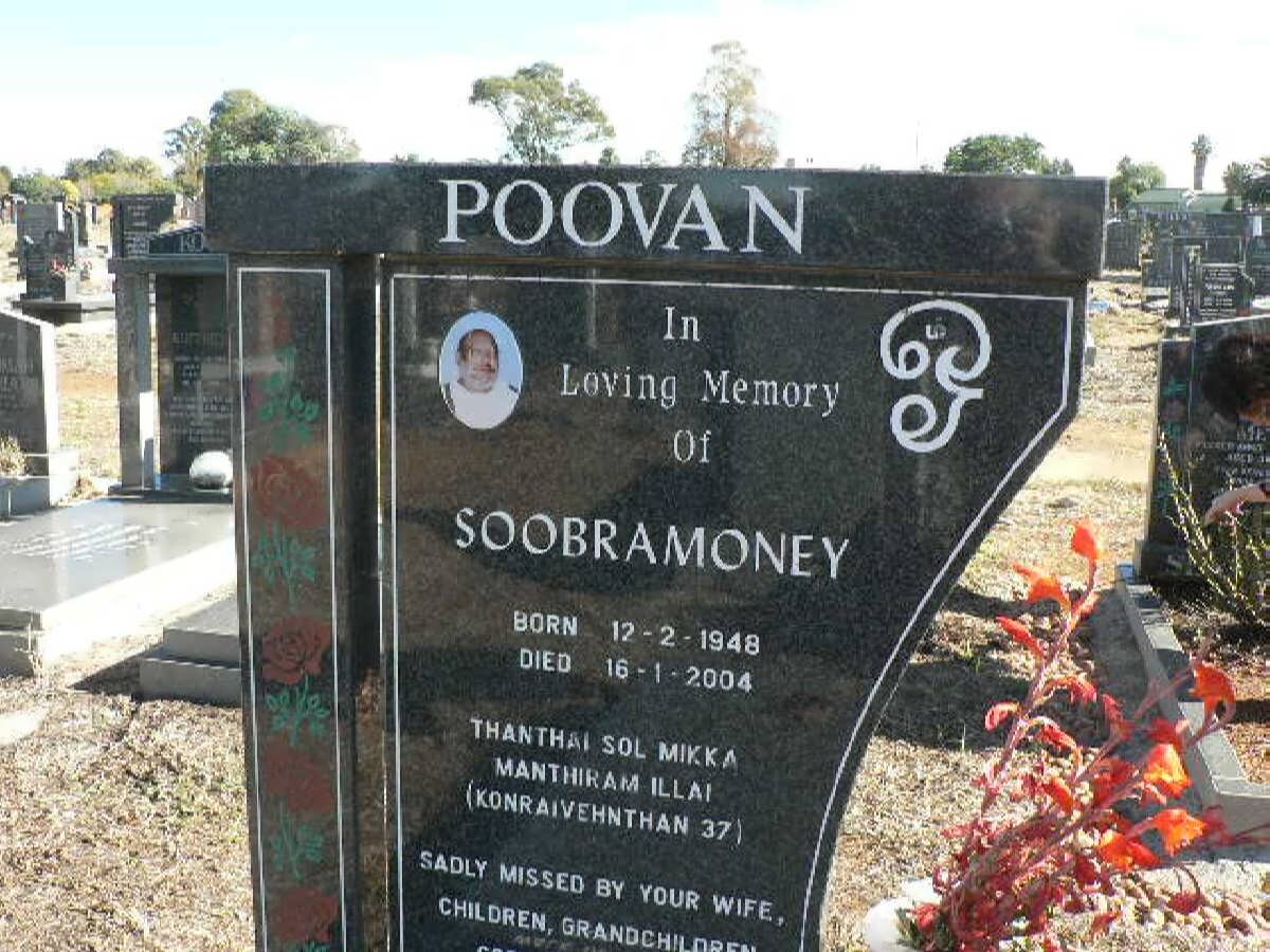 POOVAN Soobramoney 1948-2004