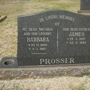 PROSSER James 1890-1949 &amp; Barbara 1900-1967