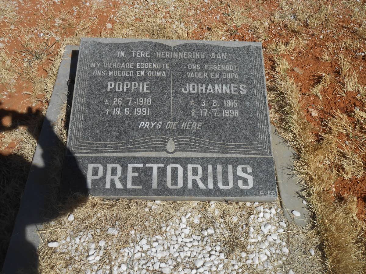PRETORIUS Johannes 1915-1998 &amp; Poppie 1918-1991
