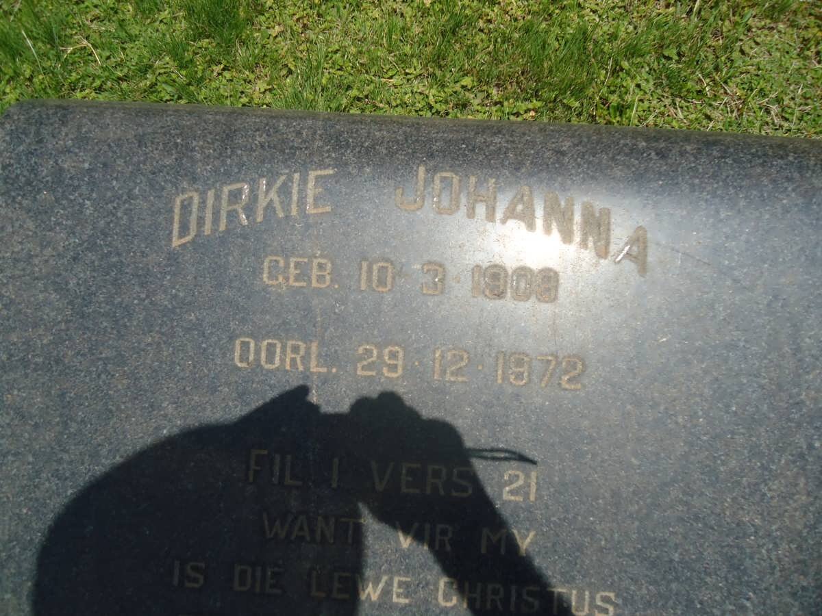 PRETORIUS Dirkie Johanna 1908-1972