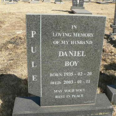 PULE Daniel Boy 1935-2003