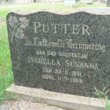 PUTTER Isabella Susanna 1951-1959