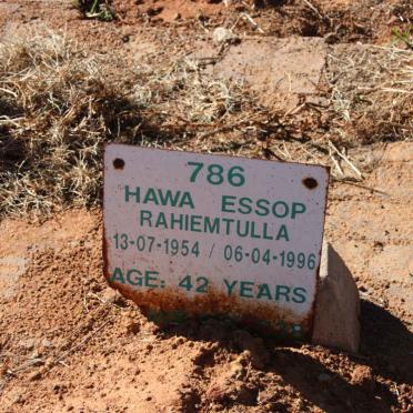 RAHIEMTULLA Hawa Essop 1954-1996