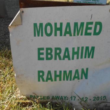 RAHMAN Mohamed Ebrahim -2010