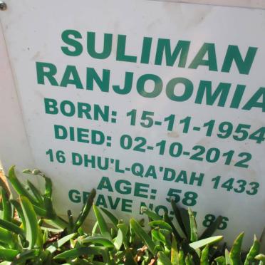 RANJOOMIA Suliman 1954-2012