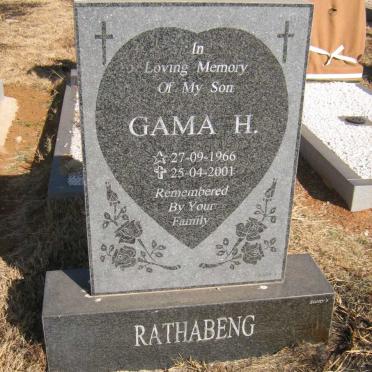 RATHABENG Gama H. 1966-2001