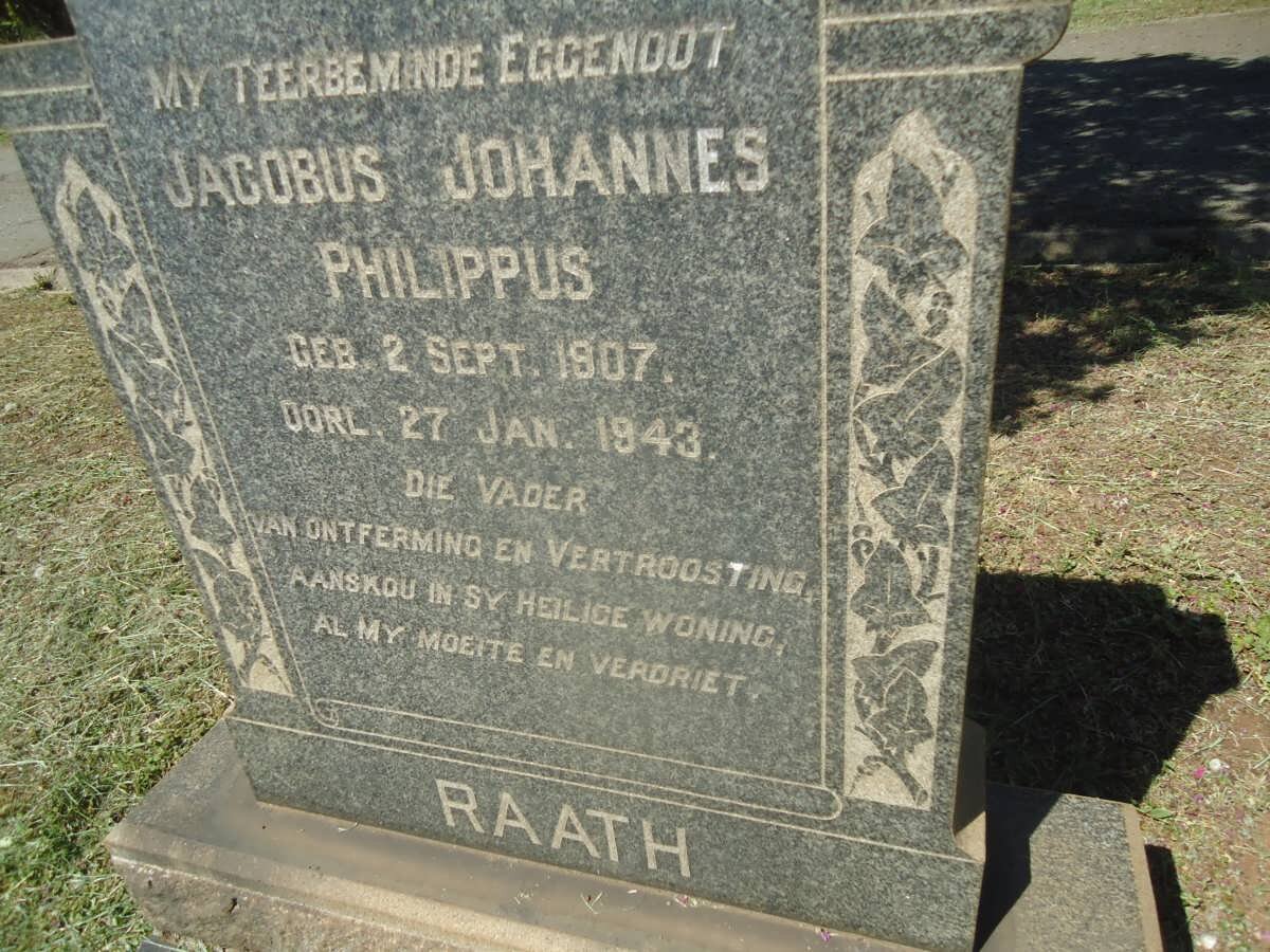 RAATH Jacobus Johannes Philippus 1907-1943