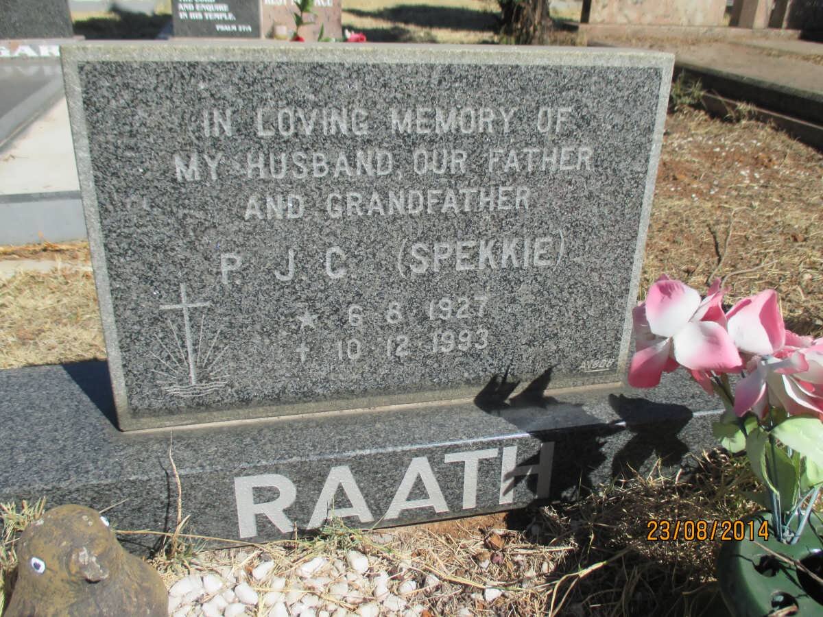 RAATH P.J.C. 1937-1993