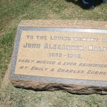 RALPH John Alexander 1863-1943