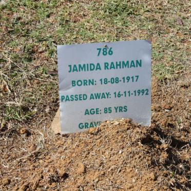 RAHMAN Jamida 1917-1992