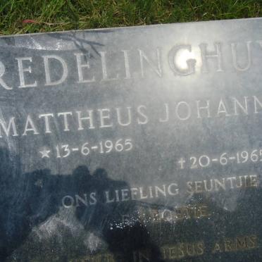 REDELINGHUYS Mattheus Johannes 1965-1965