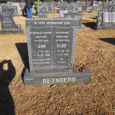 REYNDERS Jan 1927-1998 &amp; Elsie 1936-2003