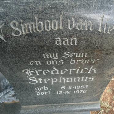 RIET Frederick Stephanus, van der 1953-1970