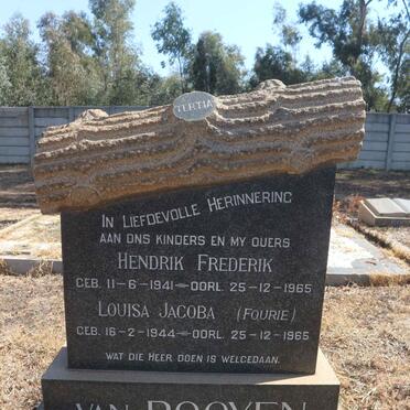 ROOYEN Hendrik Frederik, van 1941-1965 & Louisa Jacoba FOURIE 1944-1965
