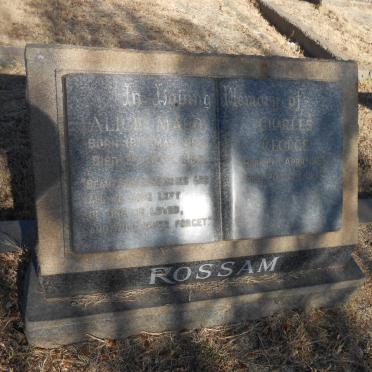 ROSSAM Charles George 1851-1978 &amp; Alice Maud