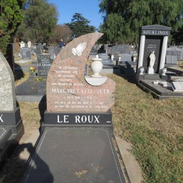 ROUX Margaret Elizabeth, le 1942-1991