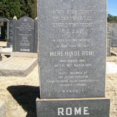 ROME Mere Hinde -1962