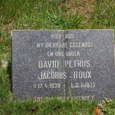 ROUX David Petrus Jacobus 1939-1975