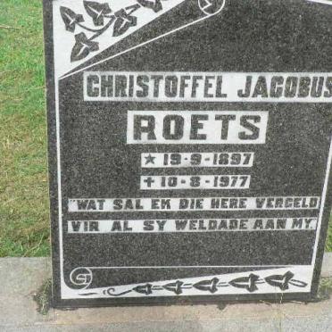 ROETS Christoffel Jacobus 1897-1977