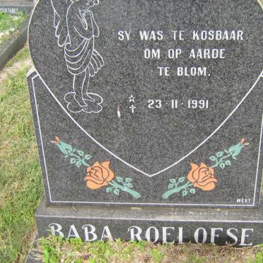 ROELOFSE Baba 1991-1991