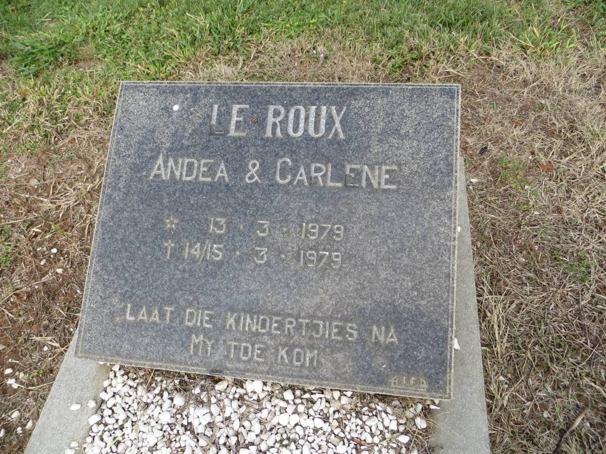 ROUX Andea, le 1979-1979 :: LE ROUX Carlene 1979-1979