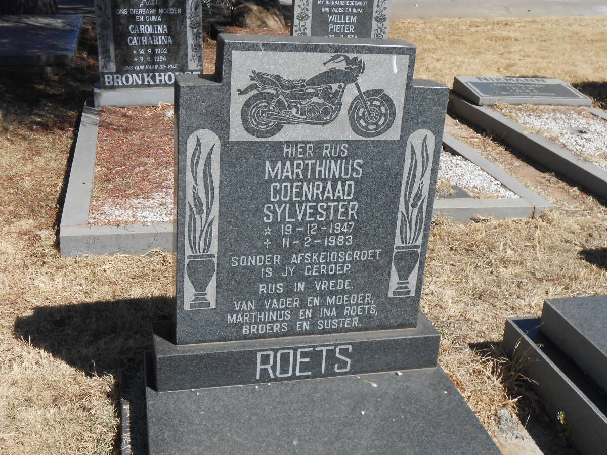 ROETS Marthinus Coenraad Sylvester 1947-1983