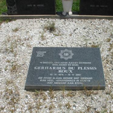 ROUX Gerhardus du Plessis 1970-2001