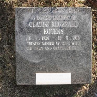 ROGERS Claude Regenald 1926-1993 &amp; Elizabeth Lucy 1930-2011 