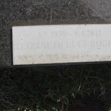 ROGERS Claude Regenald 1926-1993 &amp; Elizabeth Lucy 1930-2011