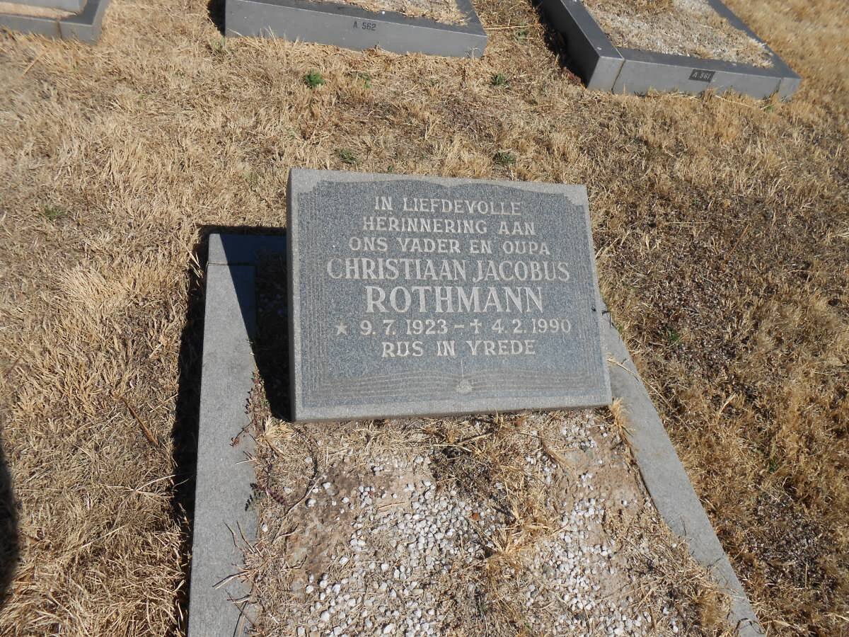 ROTHMANN Christiaan Jacobus 1923-1990