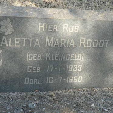 ROODT Aletta Maria nee KLEINGELD 1933-1960