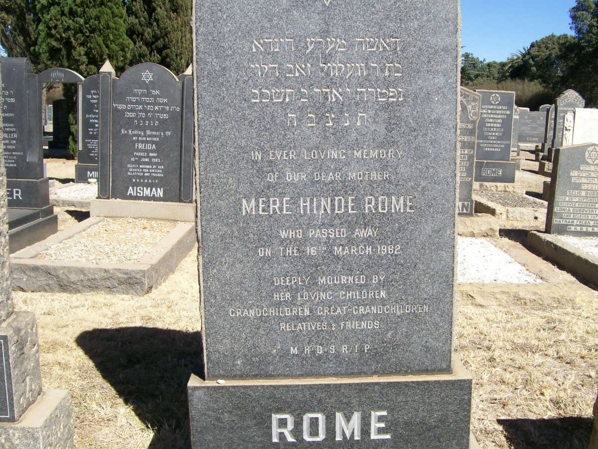 ROME Mere Hinde -1962